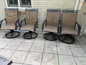 Four Patio Swivel Rockers - Very Comfortable