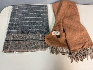 Fendi Wool Scarf and Grey Tones Winter Weight Scarf