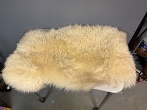 Ivory Sheepskin Rug 42 x 24