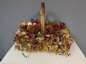 Beautiful Christmas Basket Arrangement