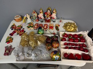 Vintage Glass and Decorative Christmas Ornaments
