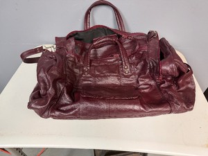 Vintage Leather Bag Maroon - In Very Good Shape