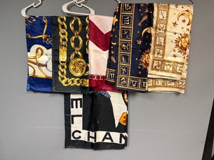 Designer Silk Scarves Chanel, Versace and Hermes