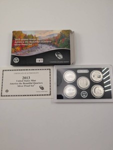 2013 United States Mint America the Beautiful Quarters 90% Silver Proof Set