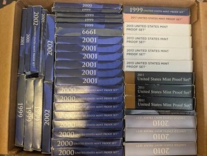 United States Mint Proof Set Mixed Years Collection (42 Sets)