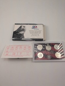 2005 United States Mint 50 State Quarters 90% Silver Proof Set