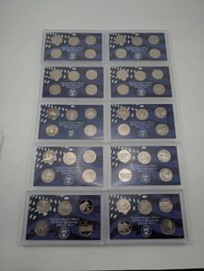United States Mint 50 State Quarters Proof Set (Lot of 10)