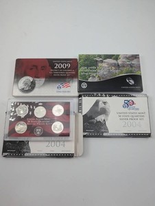 United States Mint Silver Proof Quarter Sets (Lot of 4)