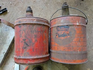 Vintage Phillips Products Oil Cans (Lot of 2)