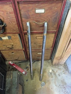 Chrome Metal Tubes Pair (motorcycle forks)