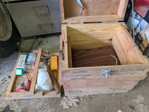 Wood Crate Marked 30,000 Shellshell Primers Vihtavuori Mixed Lot