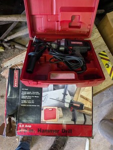 Craftsman 6.0 Amp 12 in Hammer Drill With Case
