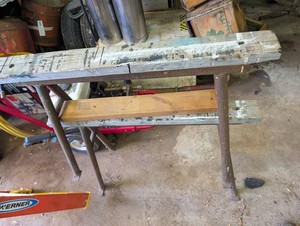 Pair of Wooden Sawhorses