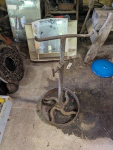 Antique Cast Iron Laundry Wringer Stand