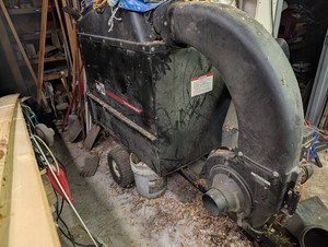 Agri-Fab 8 HP Tow-Behind Leaf Vacuum and wood chipper