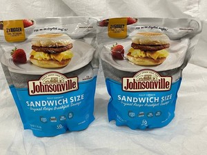 B - Johnsonville Sandwich Size Breakfast Sausage 20 Oz (Lot of 2)