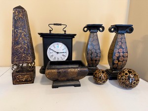 Lot of Interesting Wood and Wood-Look Decor