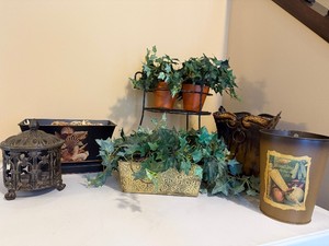 Large lot of Planters and Decor