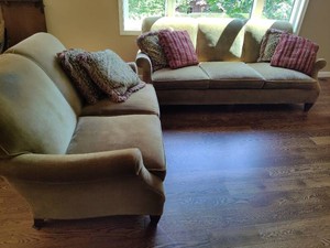 Lee Designs Gold Tone Couch & Loveseat
