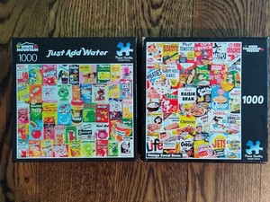 Two White Mountain 1000pc Puzzles