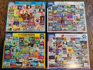 Four White Mountain Collage 1000pc Puzzles