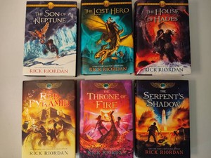 Lot of Hardcover Rick Riordan Books
