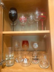 Assortment of Fun Wine Glasses