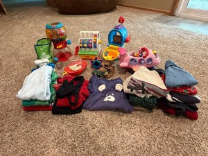 Lot of Fisher Price Baby Toys and Baby Boy Clothing