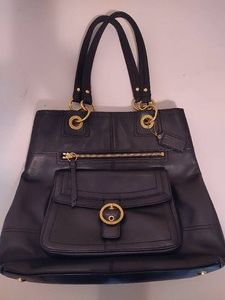 Black Coach Penelope Shoulder Bag