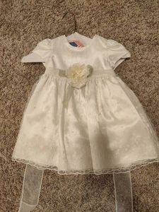 White FlowergirlBaptismal Dress (24m)