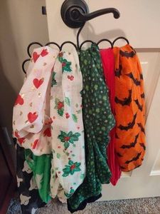 Assortment of Holiday Scarves