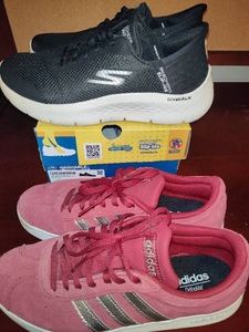 Womens Adidas & Sketchers Sneakers (Size 7.5)