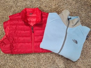 Northface Fleece & REI Puffy Vest (Size ML)