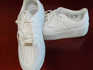 Nike Air Force 1 White Sneakers (Size 7)
