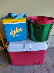 Igloo & Rubbermaid Coolers  Holiday Storage Buckets