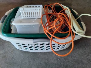 Laundry Baskets, Extension Cords, Storage Bins & Baskets