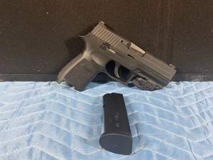 Sig Sauer P250 Sig 45 Auto Hand Gun with Clip and Crimson Trace Laser Sight - see description for more info - Permit & Background Check Required