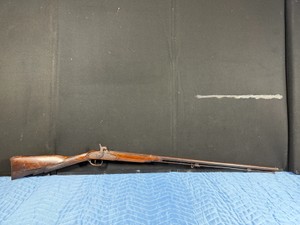 19th-century percussion long rifle with Wood Engraving - see description for more info - No background check required