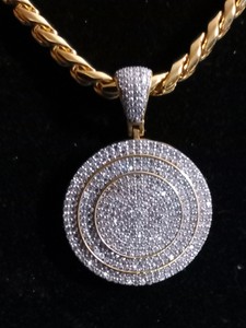 925 Round Eternity pendant (diamond tester read diamonds)