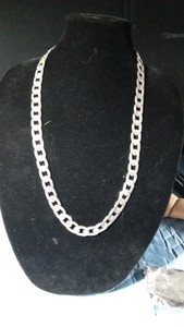 925 Italy Cubin link chain