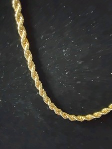 Marked 14K gold rope chain