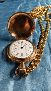 American Waltham Watch and chain
