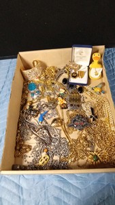 Flat of jewelry including Sterling Silver