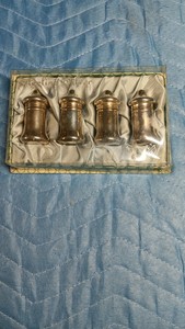 Sterling Silver set of 4 Salt and Pepper