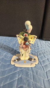 Lino Zampiva ceramic clown figurine handmade by Pastelceramica in Italy