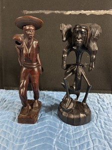 Hand Carved Wood Statue Figurines
