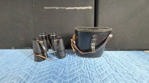 Vintage Binoculars with Case - Optex De Luxe - 10x50 weatherseled double coated light weight No. 12474