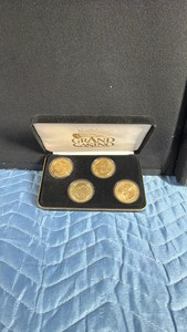 4 - 1996 Grand Casino Gold Plated Coins with Presentation Box - Series II
