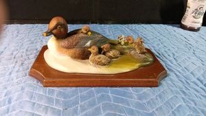 Hand painted Limited edition of The Bossons Fraser- art model of  First Outing Gilden Eye Ducks. 11909500