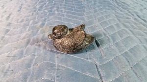 Vintage Wolf Original soapstone Duck figurine crafted in Canada